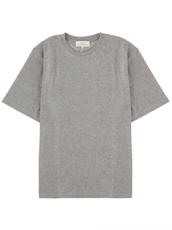 26FW 스튜디오 니콜슨 반팔 티셔츠 BRICSNM 1326 GREYMARL