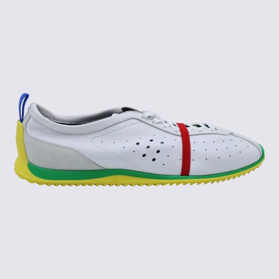 26FW 셀린느 스트레치 램스킨 소프트 스니커즈 367355351C GKQ1 WHITE YELLOW - CELINE