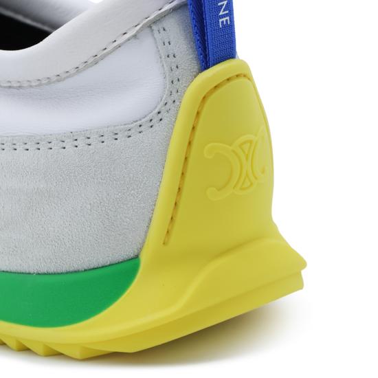 26FW 셀린느 스트레치 램스킨 소프트 스니커즈 367355351C GKQ1 WHITE YELLOW - CELINE