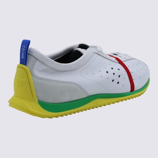 26FW 셀린느 스트레치 램스킨 소프트 스니커즈 367355351C GKQ1 WHITE YELLOW - CELINE