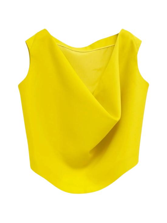 26FW 발렌시아가 민소매 티셔츠 872137 TUT227200 YELLOW