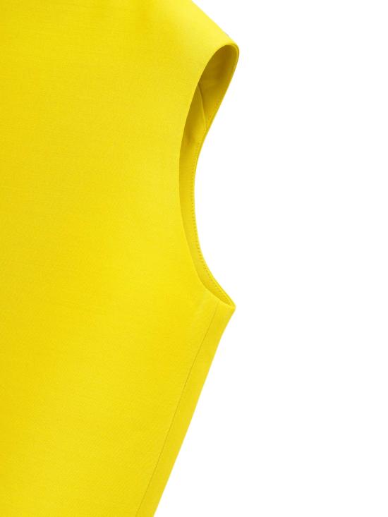 26FW 발렌시아가 민소매 티셔츠 872137 TUT227200 YELLOW - BALENCIAGA