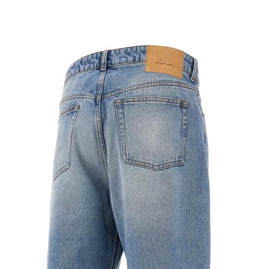 26FW 아미 데님 코튼 라지 핏 진 HTR450DE0046 Blue - AMI