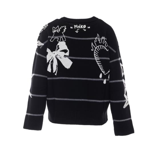 26FW 핑코 스웨터 107502 A2PKZIK BLACK - PINKO