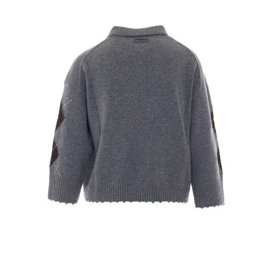 26FW 핑코 스웨터 107286 A3IEIL1 GREY - PINKO