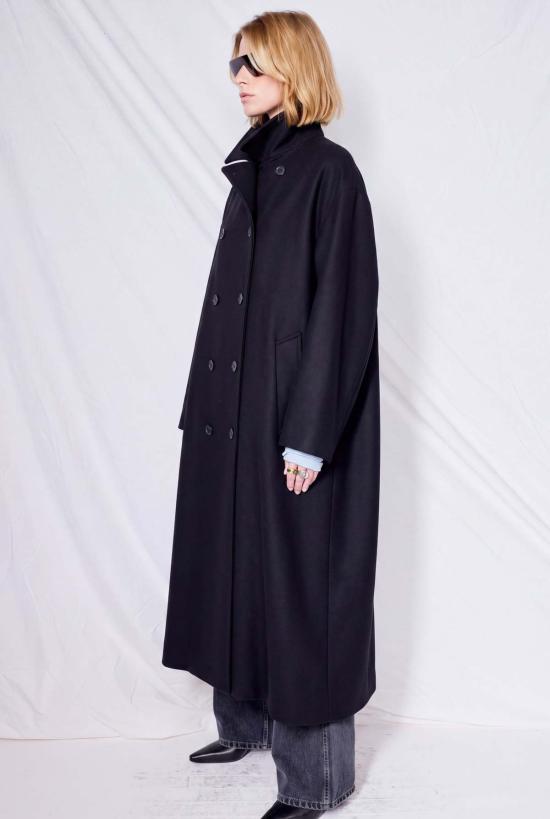  가브리엘라 콜 가먼츠 코트 230호 로로 피아나 헤비 울 더블 브레스트 - GABRIELA COLL GARMENTS