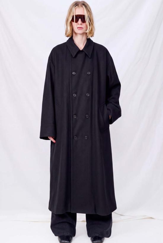  가브리엘라 콜 가먼츠 코트 230호 로로 피아나 헤비 울 더블 브레스트 - GABRIELA COLL GARMENTS