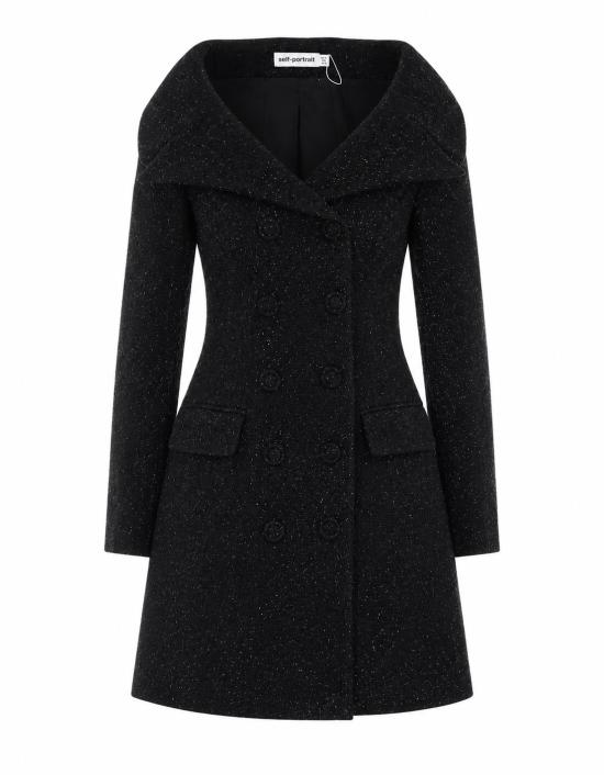 26FW 셀프 포트레이트 미디 원피스 057S BLACK