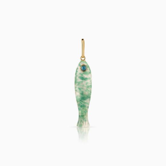  탯치 목걸이/팬던트 Thatch Fortuna Dot Charm Green