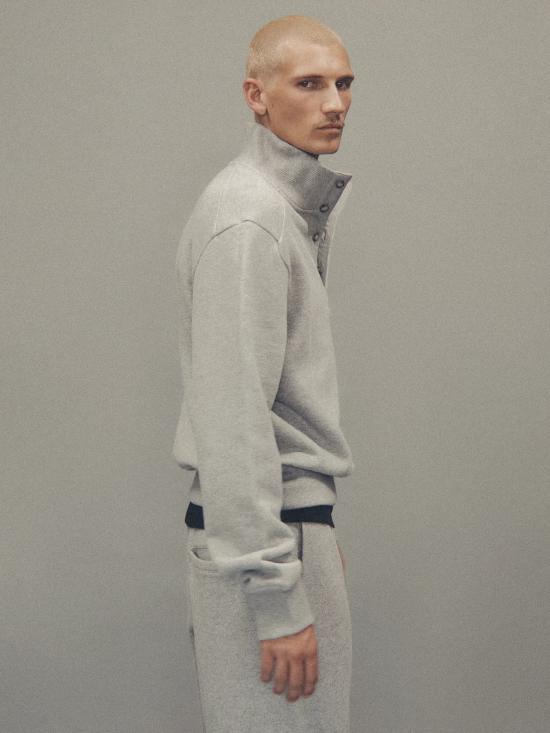 26FW 엔타이어 스튜디오 긴팔 티셔츠 ESFW26PU01012 GREYMARLE GRIGIO - ENTIRE STUDIOS