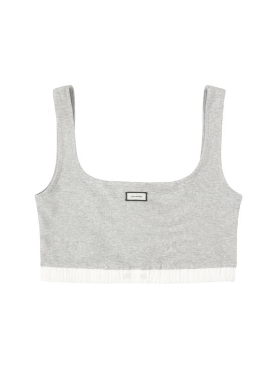 26FW 엔타이어 스튜디오 민소매 티셔츠 ESFW26BS01632 PEBBLE GRIGIO