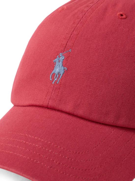 26FW 폴로 랄프로렌 클래식 로고 자수 스포츠 볼캡 710667709 524 Rosso - POLO RALPH LAUREN