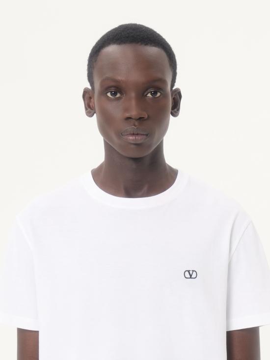 26FW 발렌티노 가라바니 반팔 티셔츠 9V3MG10VBMM 0BO BIANCO - VALENTINO GARAVANI