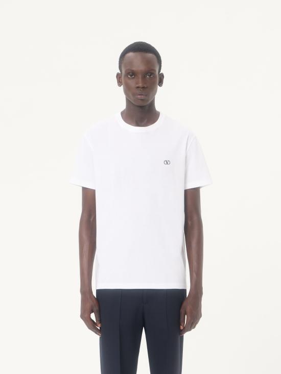 26FW 발렌티노 가라바니 반팔 티셔츠 9V3MG10VBMM 0BO BIANCO - VALENTINO GARAVANI