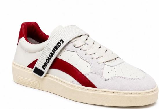 26FW 디스퀘어드2 스니커즈 SNM0496 01504118M1747 Bianco rosso - DSQUARED2