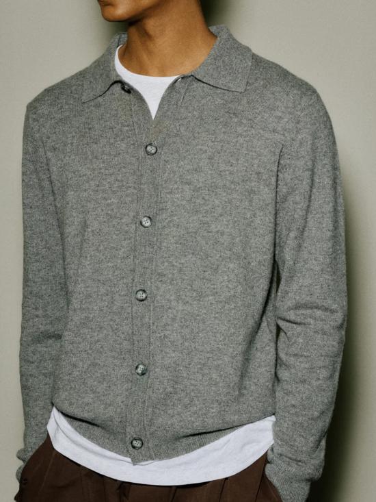 26FW 엔타이어 스튜디오 가디건 ESFW26SW03630 CONCRETE GRIGIO - ENTIRE STUDIOS