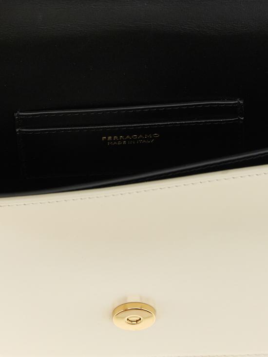 26FW 살바토레 페라가모 크로스백 795226NERO White Black - SALVATORE FERRAGAMO