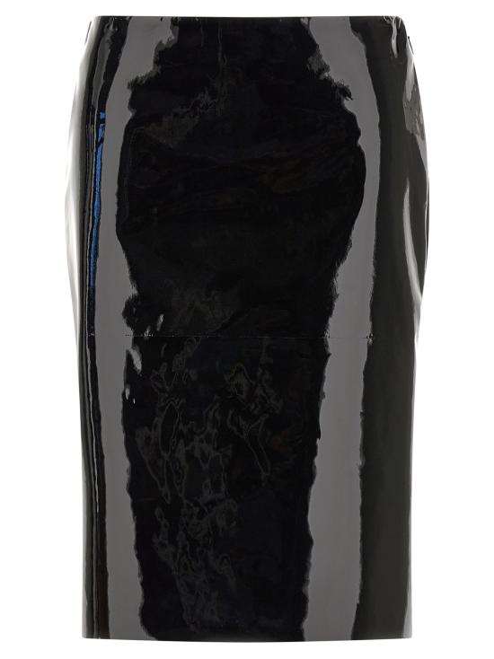 26FW 살바토레 페라가모 미디 스커트 793103BLACK