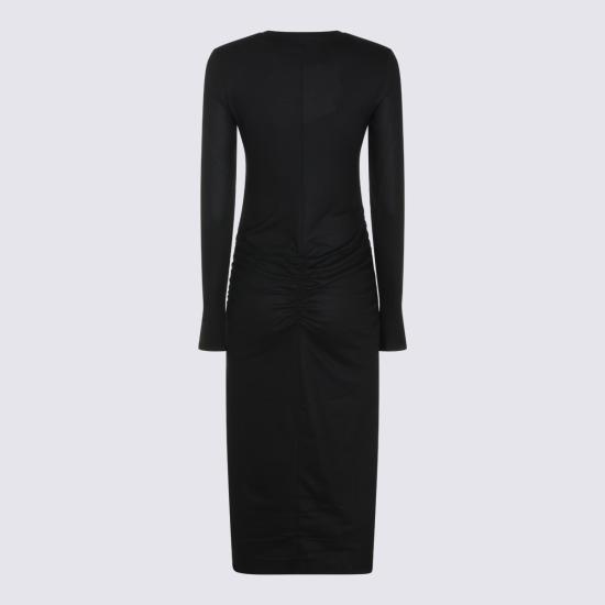 26FW 이자벨마랑에뚜왈 미디 원피스 26ARO1184FA D3K05E01BK Black - ISABEL MARANT ETOILE