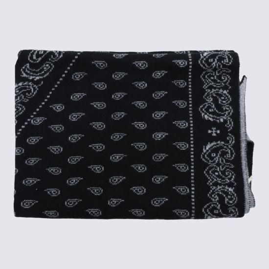26FW 게스트 인 레지던스 머플러/스카프 A25210AL BLACKHEATHER GREY BLACK GREY