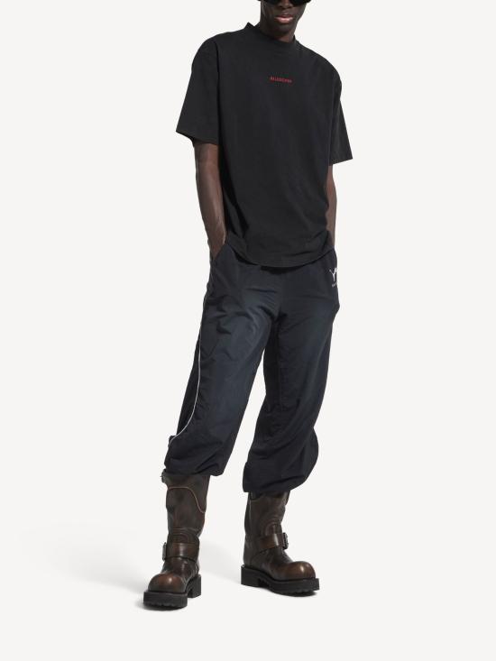 26FW 발렌시아가 백 티셔츠 미디움 핏 764235 TTVJ18014 BLACK - BALENCIAGA