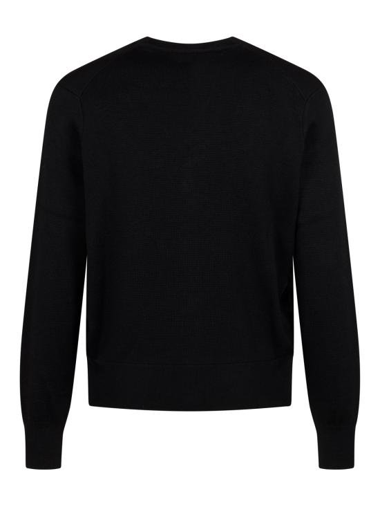 26FW 아미 ADC 울 V넥 가디건 HKC361 001009 NOIR ROUGE - AMI