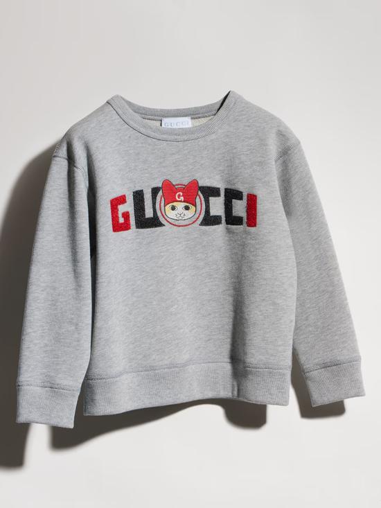 26FW [키즈] 구찌 니트/스웻셔츠 855825XJHY2 1183 GRIGIO