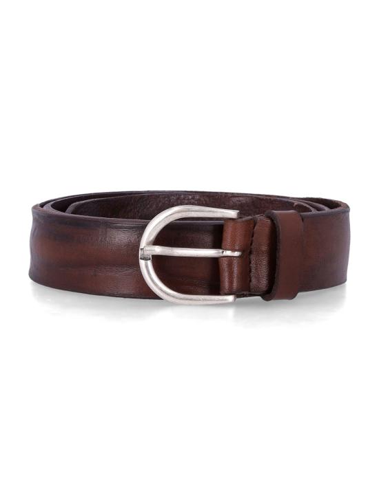 26FW 파브리치오 만치니 벨트 8906 TM DARK BROWN