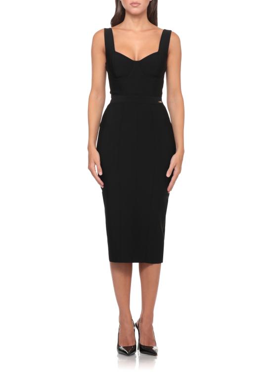 26FW 엘리자베타프랜치 미디 원피스 AB98566E2 110 Black - ELISABETTA FRANCHI