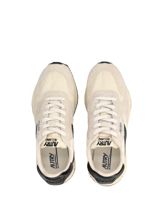 26FW 오트리 릴윈드 로우 나일론 스웨이드 스니커즈 WWLMUT60 EB ECRU BLACK - AUTRY