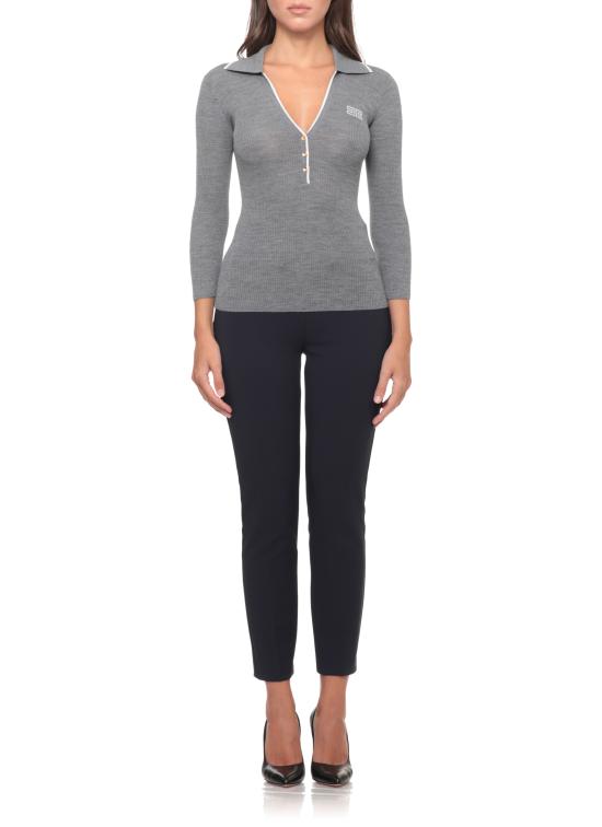 26FW 엘리자베타프랜치 스웨터 MK17B66E2 G41 GREY - ELISABETTA FRANCHI