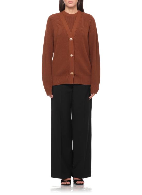 26FW 엘리자베타프랜치 가디건 MK01S66E2 FK3 BROWN - ELISABETTA FRANCHI