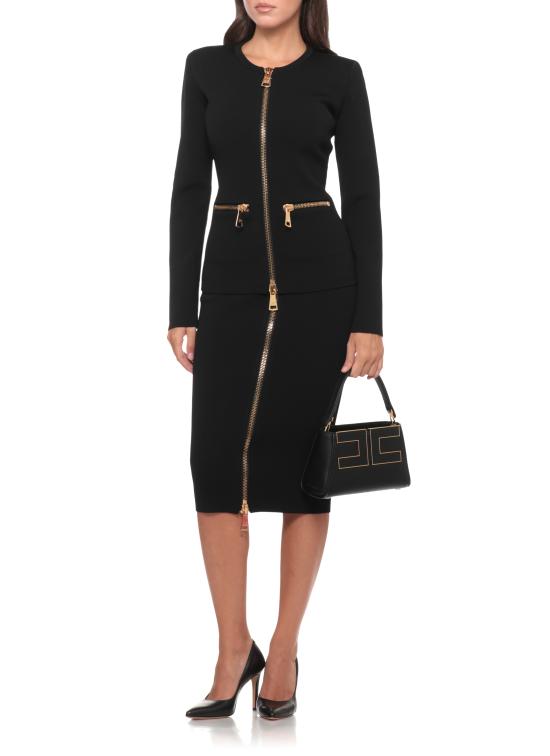 26FW 엘리자베타프랜치 미디 스커트 GK28B66E2 110 BLACK - ELISABETTA FRANCHI