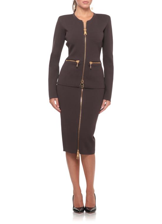 26FW 엘리자베타프랜치 가디건 MK68B66E2 EV9 BROWN - ELISABETTA FRANCHI