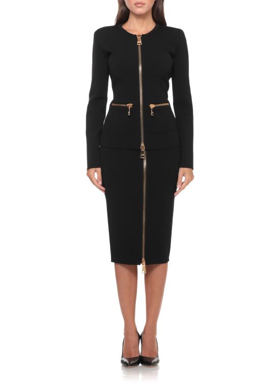 26FW 엘리자베타프랜치 가디건 MK68B66E2 110 BLACK - ELISABETTA FRANCHI