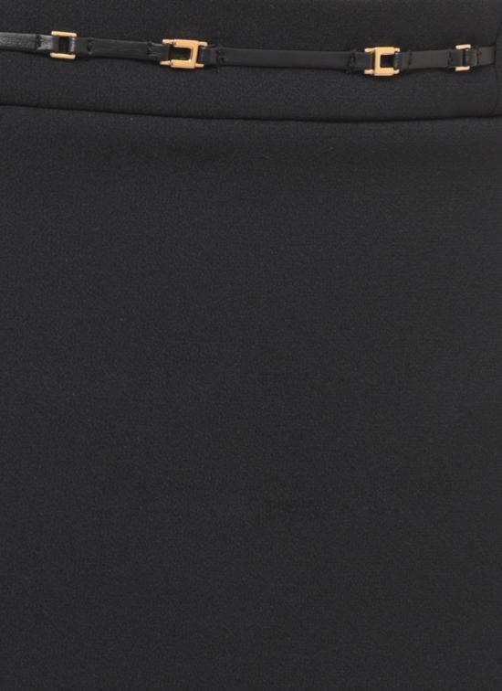 26FW 엘리자베타프랜치 미디 스커트 GO22366E2 110 BLACK - ELISABETTA FRANCHI