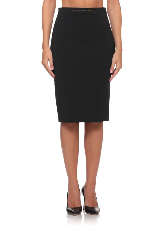 26FW 엘리자베타프랜치 미디 스커트 GO22366E2 110 BLACK - ELISABETTA FRANCHI