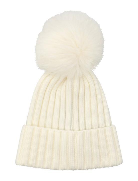 26FW 몽클레어 로고 폼폼 울 비니 로고 폼폼 울 비니 3B00039M1131 034 - MONCLER