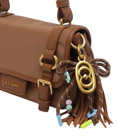 26FW 라캐리 토트백 162MXS513 NYECUOIO BROWN - LA CARRIE