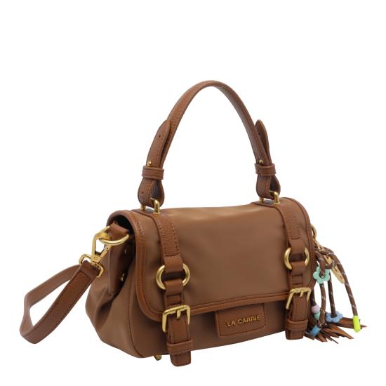 26FW 라캐리 토트백 162MXS513 NYECUOIO BROWN - LA CARRIE