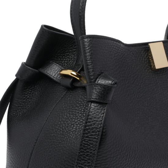 26FW 유제피 토트백 GYOZA PEBBLE GRAIN LEATHERL034 Black - YUZEFI