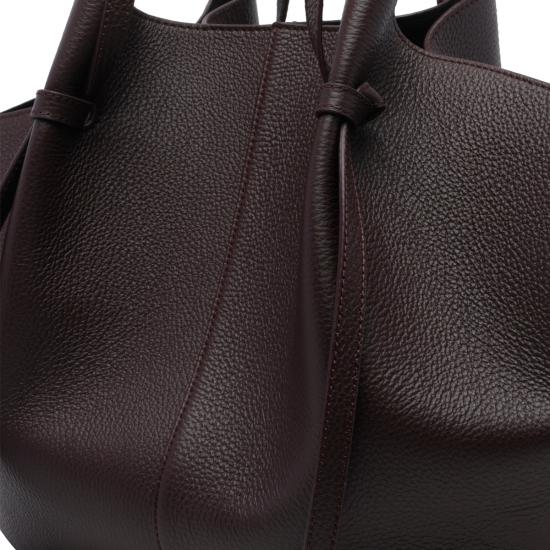 26FW 유제피 숄더백 LARGE MOCHI PEBBLE GRAIN LEATHERL078 BROWN - YUZEFI