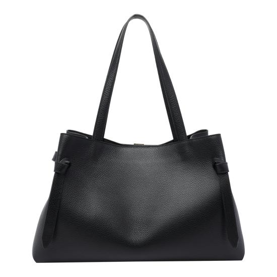 26FW 유제피 토트백 GYOZA TOTE PEBBLE GRAIN LEATHERL034 Black - YUZEFI