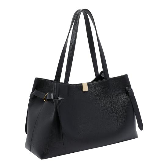 26FW 유제피 토트백 GYOZA TOTE PEBBLE GRAIN LEATHERL034 Black - YUZEFI