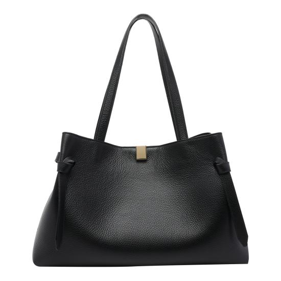 26FW 유제피 토트백 GYOZA TOTE PEBBLE GRAIN LEATHERL034 Black