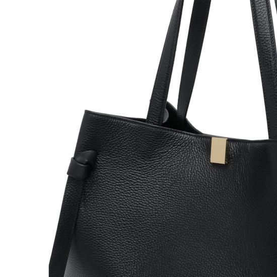 26FW 유제피 토트백 GYOZA TOTE PEBBLE GRAIN LEATHERL034 Black - YUZEFI