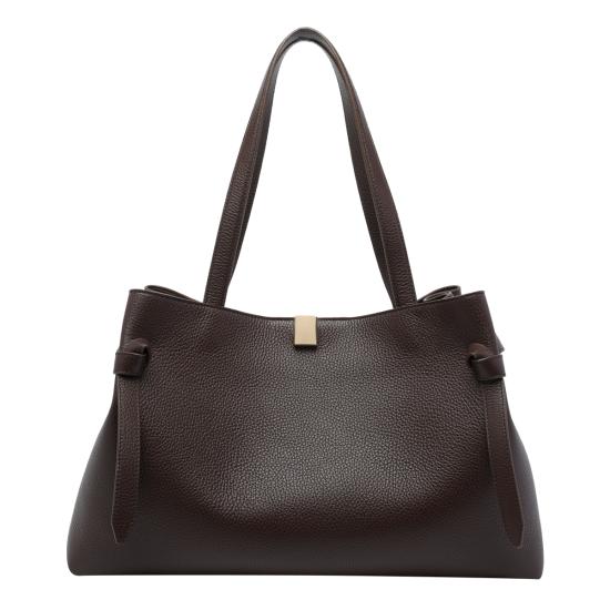 26FW 유제피 토트백 GYOZA TOTE PEBBLE GRAIN LEATHERL038 Brown
