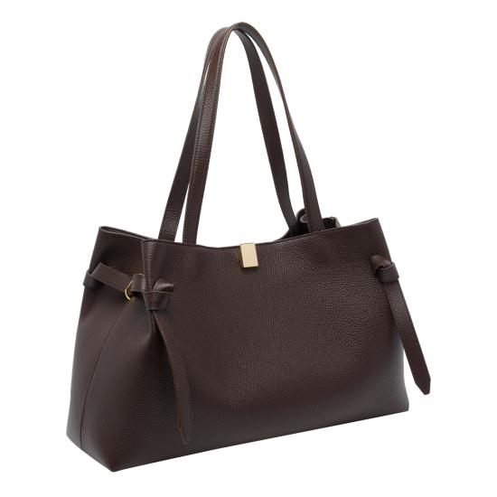 26FW 유제피 토트백 GYOZA TOTE PEBBLE GRAIN LEATHERL038 Brown - YUZEFI