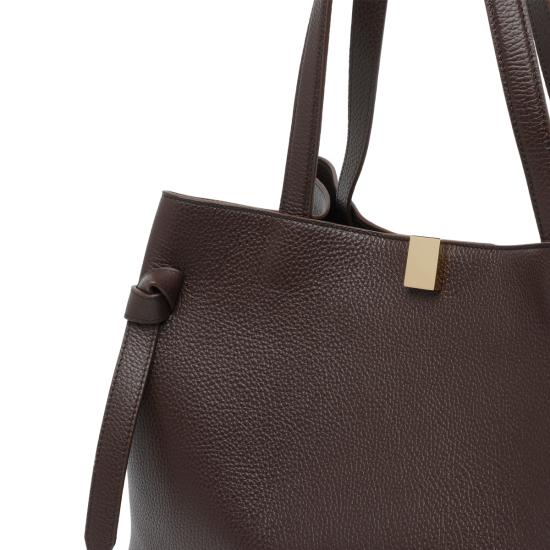 26FW 유제피 토트백 GYOZA TOTE PEBBLE GRAIN LEATHERL038 Brown - YUZEFI