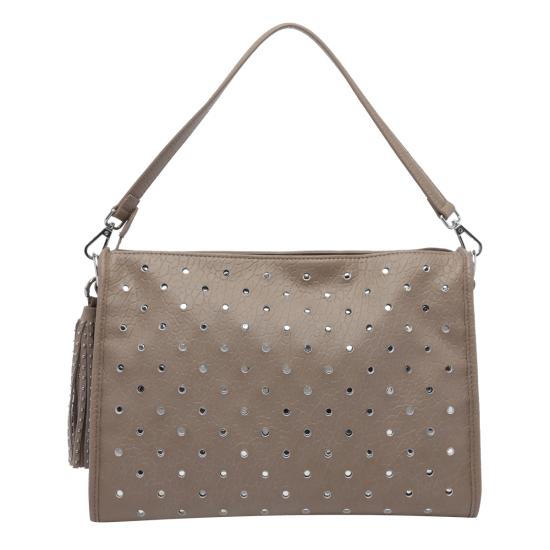 26FW 라캐리 숄더백 162PMD240 BLETAUPE BEIGE - LA CARRIE